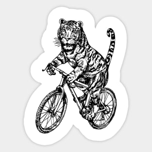 SEEMBO Tiger Cycling Bicycle Cyclist Bicycling Bike Biking Sticker